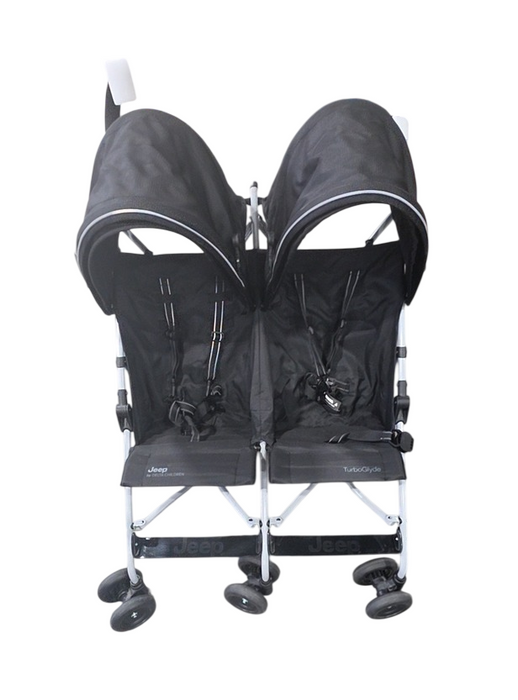 Delta Children Jeep TurboGlyde Side by Side Double Stroller, 2025, Black 2454
