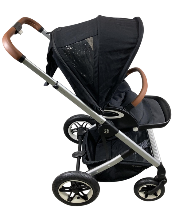 Shop Cybex Talos S Lux Stroller, 2020, Moon Black (Silver Frame) at GoodBuy Gear