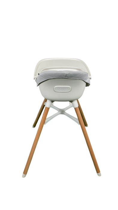 Shop Lalo High Chair with Infant Kit, Coconut, Grey, Natural Wood at GoodBuy Gear