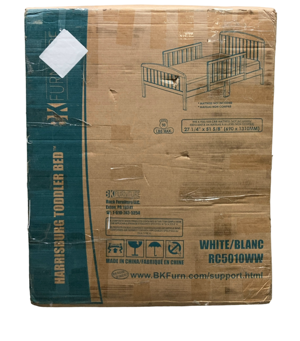 Shop BK Furniture Harrisburg Toddler Bed, White at GoodBuy Gear
