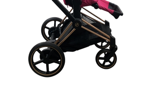Shop Cybex E-PRIAM Electric Stroller, 2019, Fancy Pink, Rose Gold, with Battery at GoodBuy Gear