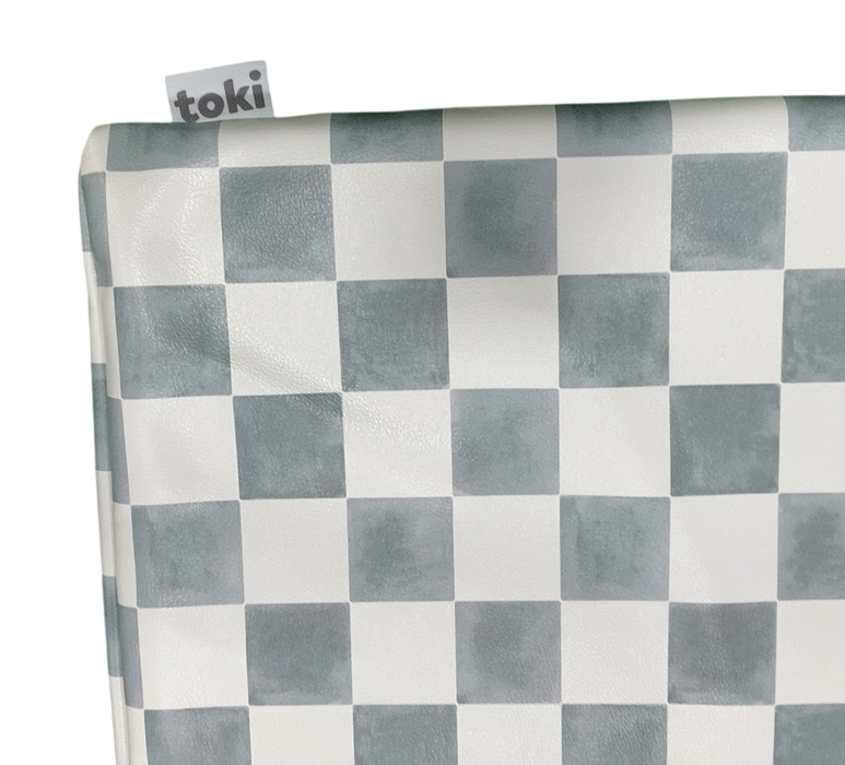 Shop Toki Kids Vegan Leather Cover, Checker Matcha, Standard at GoodBuy Gear