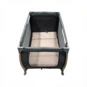 Shop Monbebe Play Yard with Full-Size Rocking Bassinet, Castle Point at GoodBuy Gear