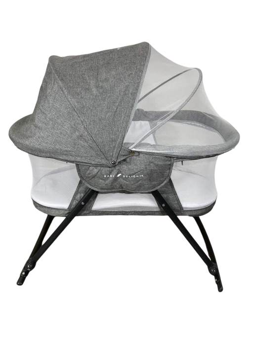 Shop Baby Delight Go With Me Slumber Deluxe Portable Rocking Bassinet, Charcoal Tweed at GoodBuy Gear