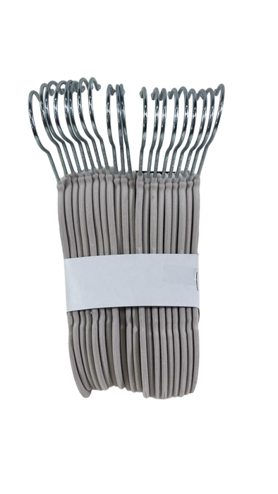 Shop Sprucely Velvet Hangers 20 Pack, Oat at GoodBuy Gear