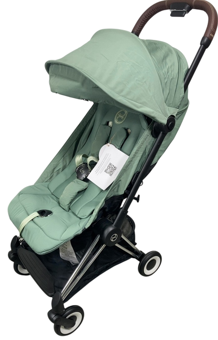 Shop Cybex Coya Stroller, 2023, Leaf Green, Chrome at GoodBuy Gear