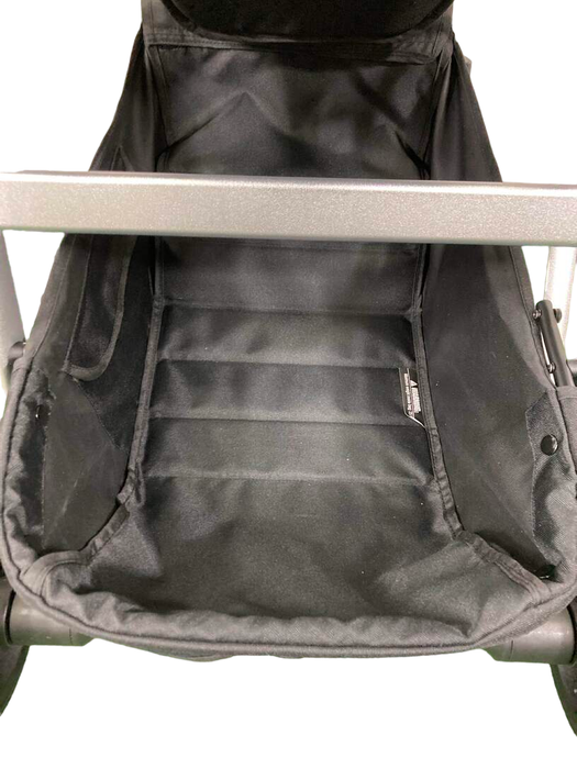 Shop Mockingbird Single to Double 2.0 Stroller, 2024, Silver with Black Leather, Watercolor Drops, Black at GoodBuy Gear