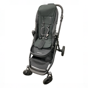 Shop Mockingbird Single to Double 3.0 Stroller, 2025, Black Windowpane, Charcoal with Black Leather at GoodBuy Gear