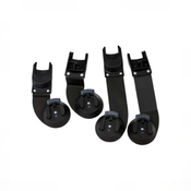 Shop Bumbleride Indie Twin Car Seat Adapters Set for Nuna/Cybex/Maxi Cosi/Clek, Black at GoodBuy Gear