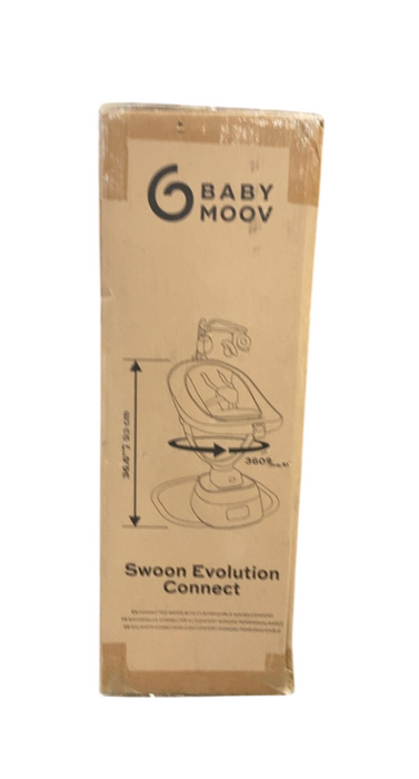Shop Babymoov Swoon Evolution Smart Baby Swing, Cream/Black at GoodBuy Gear