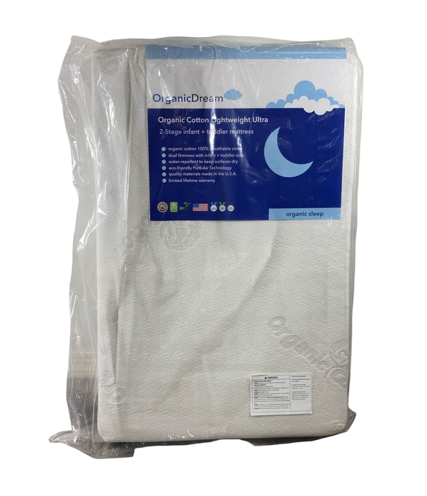 Shop Organic Dream Organic Cotton 2-Stage Lightweight Ultra Crib Mattress Mini at GoodBuy Gear