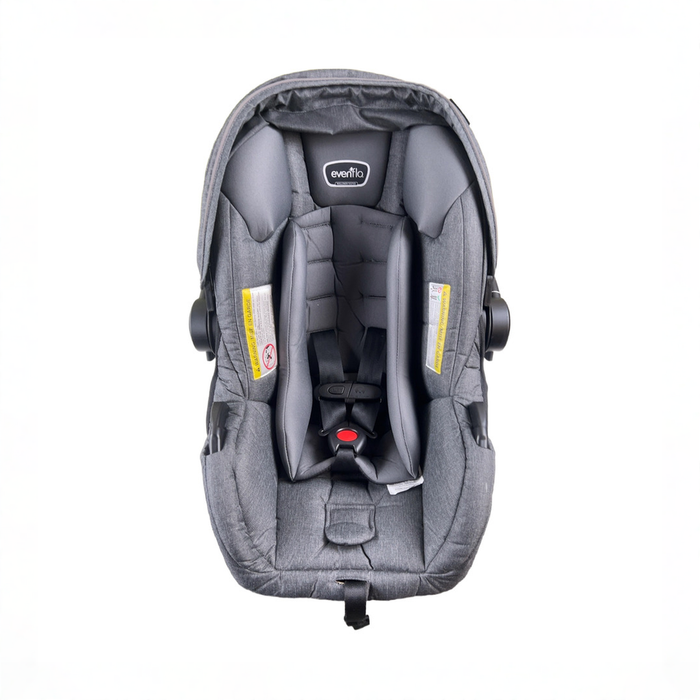 Shop DRAFT - Evenflo LiteMax Infant Car Seat with Anti-Rebound Bar, 2023, Sabino Gray at GoodBuy Gear