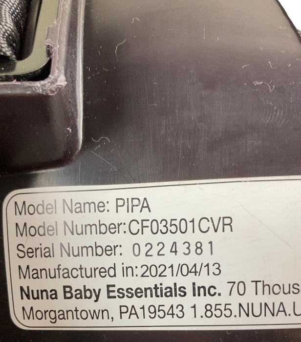 Shop Nuna PIPA Infant Car Seat, 2021, Caviar at GoodBuy Gear