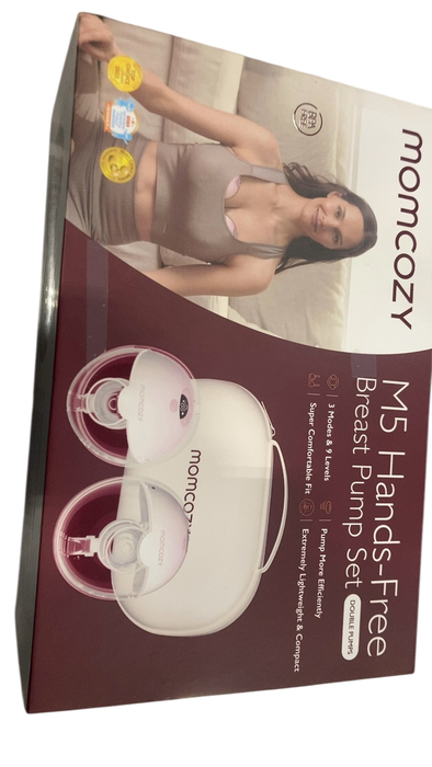 Shop Momcozy All-in-one M5 Double Wearable Breast Pump, Gradiant Pink at GoodBuy Gear