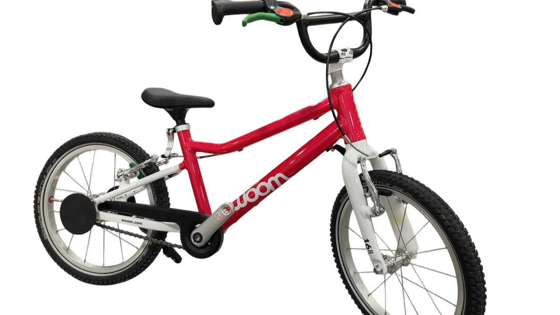 Shop Woom GO 3 Bike "16, AUTOMAGIC, Hot Pink at GoodBuy Gear