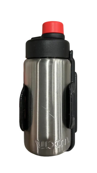 Shop Woom GLUG Stainless Steel Bottle + Bottle Cage, Stainless at GoodBuy Gear