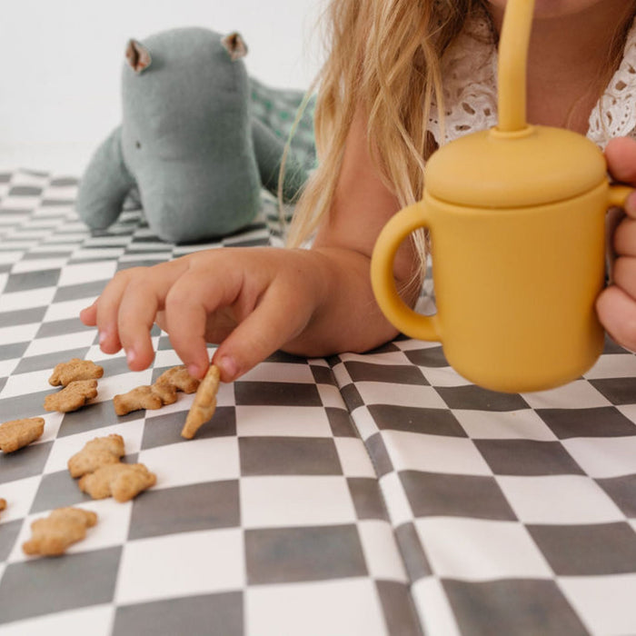 Shop Imperfect | Checker Pepper Vegan Leather Mat at GoodBuy Gear