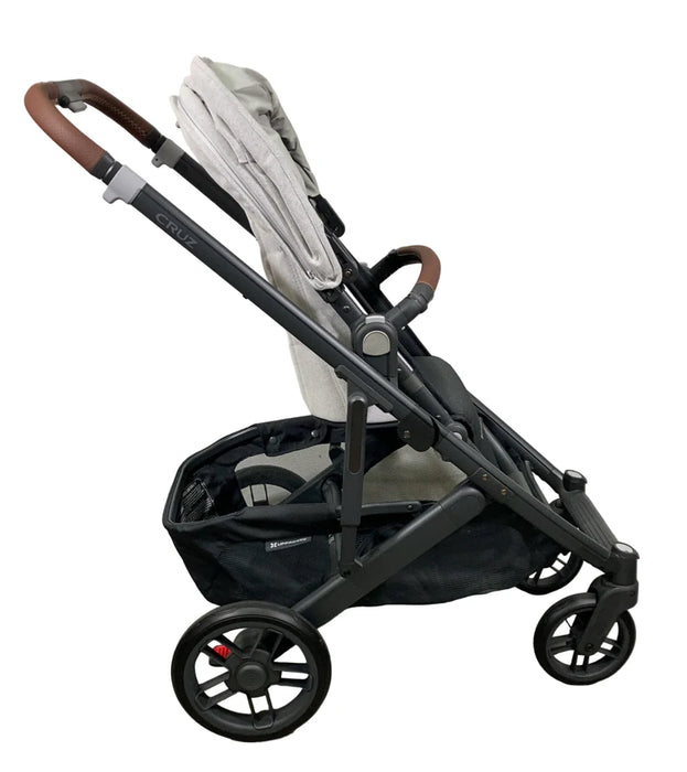 UPPAbaby CRUZ V2 Stroller, 2024, Anthony(White and Grey Chenille) HIDDEN REPLACEMENT #386459-Strollers-GoodBuy Gear