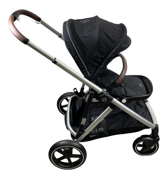 Shop Cybex Gazelle S Modular Stroller, 2023, Moon Black, Silver Frame at GoodBuy Gear