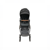 Shop Mockingbird Single to Double 3.0 Stroller, 2025, Charcoal with Penny Leather, Solid Black at GoodBuy Gear