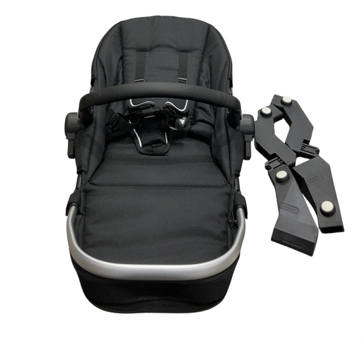 Shop Mockingbird 2nd Seat Kit with Extendable Canopy, Black, Black Metal Frame, Watercolor Drops at GoodBuy Gear