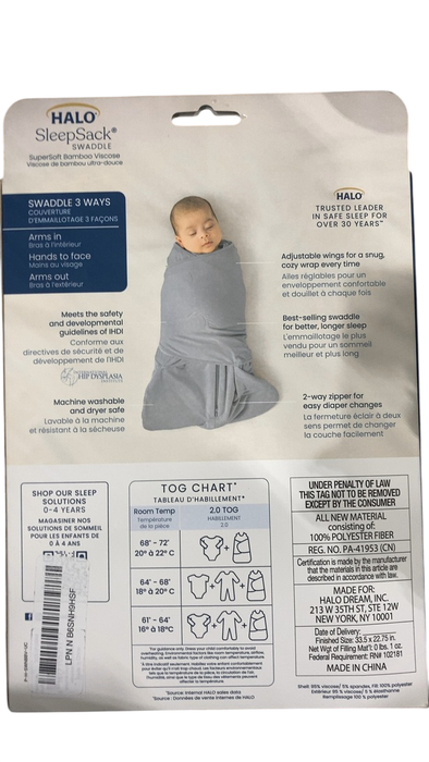 Shop Halo SuperSoft SleepSack Swaddle, Mocha, Newborn at GoodBuy Gear