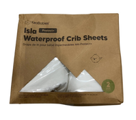 Shop KeaBabies Isla Protect+ Waterproof Baby Crib Sheets 2 Pack, Soft White at GoodBuy Gear