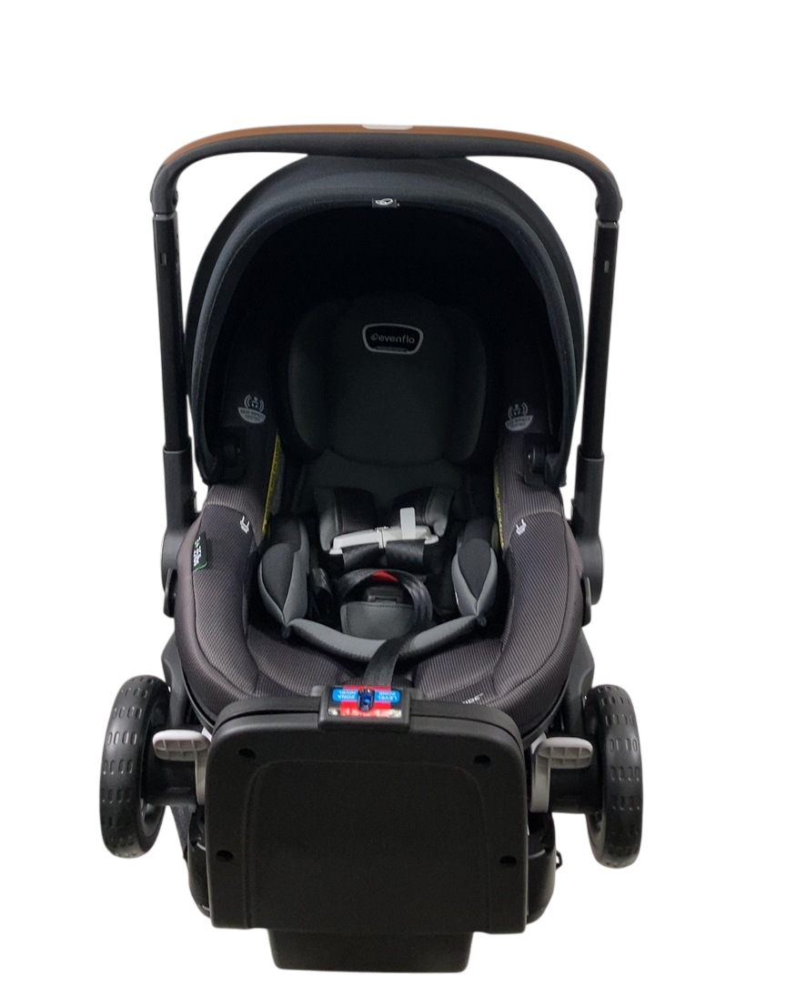 Evenflo Shyft Dual Ride Infant Car Seat Stroller Combo, 2024, Boone Gray
