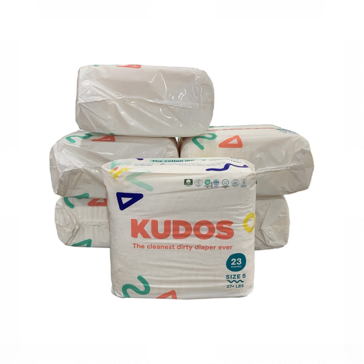 Shop Kudos Diapers, White, Size 5, 138 at GoodBuy Gear