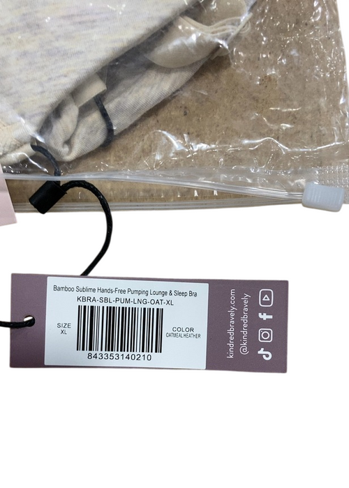Shop Kindred Bravely Sublime Bamboo Hands-Free Pumping Lounge & Sleep Bra, Oatmeal Heather, Regular (B-D), XL at GoodBuy Gear
