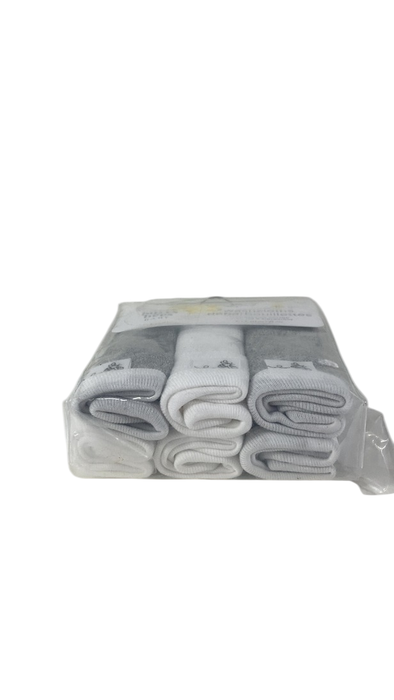 Shop Burt's Bees Baby Washcloths, 6 Pack, White & Grey at GoodBuy Gear