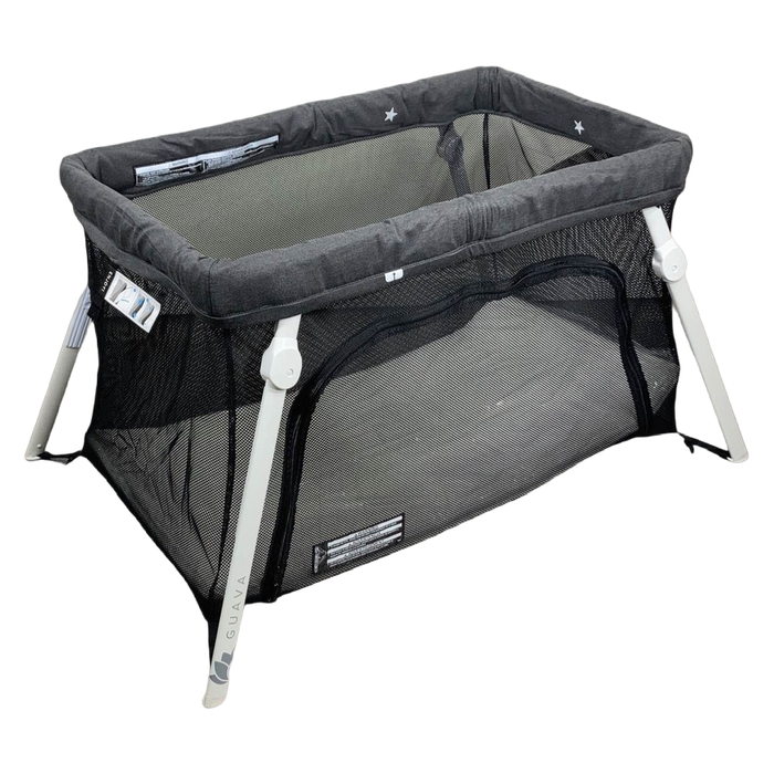 Shop Guava Family Lotus Travel Crib and Play Yard, Grey at GoodBuy Gear