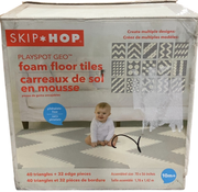 Shop Skip Hop Interlocking Foam Floor Tiles Playspot, Grey/Cream at GoodBuy Gear