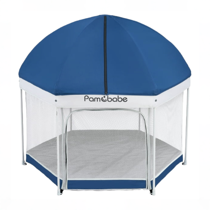 Shop Pamo Babe Premium Indoor and Outdoor Portable Baby Playpen, Blue at GoodBuy Gear