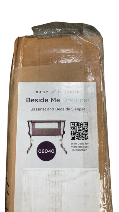 Shop Baby Delight Beside Me Dreamer Bassinet & Bedside Sleeper, Charcoal Tweed at GoodBuy Gear