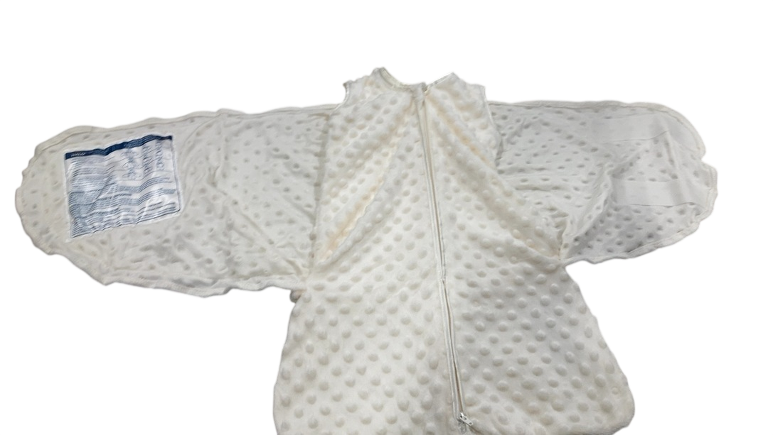 Shop Halo Sleepsack Swaddle Plushy Dot Velboa, Cream, Newborn at GoodBuy Gear