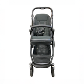 Shop Mockingbird Single to Double 3.0 Stroller, 2025, Charcoal with Black Leather, Oat at GoodBuy Gear