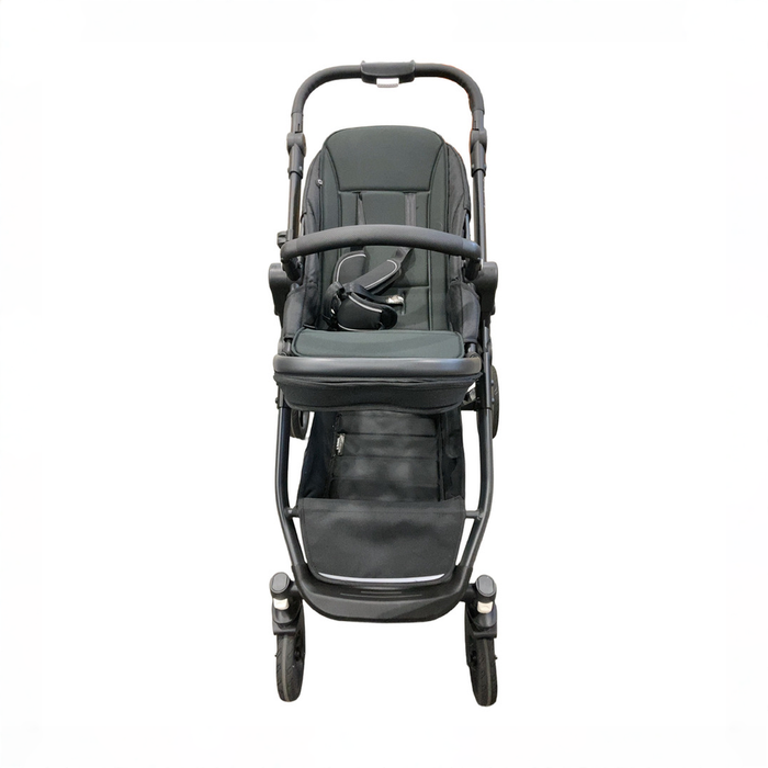 Shop Mockingbird Single to Double 3.0 Stroller, 2025, Charcoal with Black Leather, Oat at GoodBuy Gear