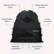 Shop SlumberPod 3.0 Sleep Canopy, Black with Gray Accents at GoodBuy Gear