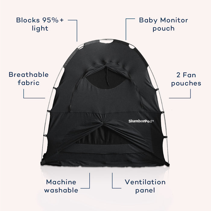Shop SlumberPod 3.0 Sleep Canopy, Black with Gray Accents at GoodBuy Gear
