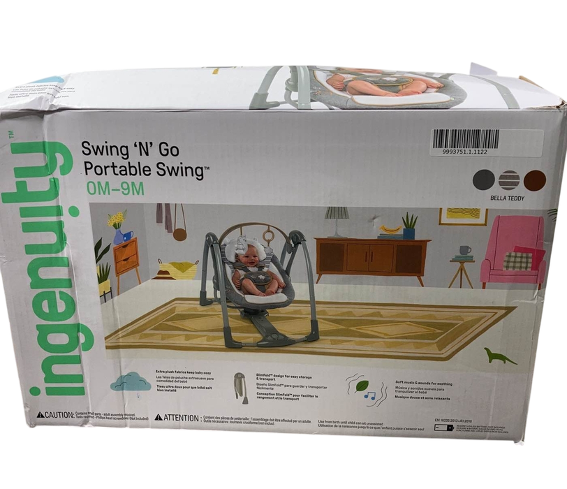 Shop Ingenuity Swing 'n Go Portable Swing, Bella Teddy at GoodBuy Gear