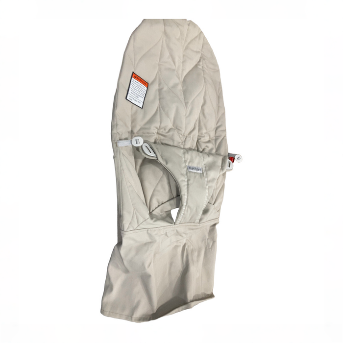 Shop BabyBjorn Bouncer Bliss, Black Frame, Sand Gray Cotton Classic Quilt at GoodBuy Gear
