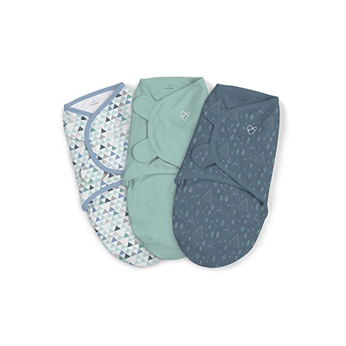 used Summer Infant SwaddleMe Original Swaddle Wrap 3pk, Large (3-6 Months), Mountaineer