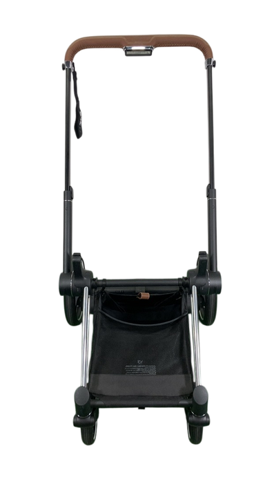 Shop Cybex E-PRIAM Stroller Frame Only, Chrome With Black Details, with Battery at GoodBuy Gear