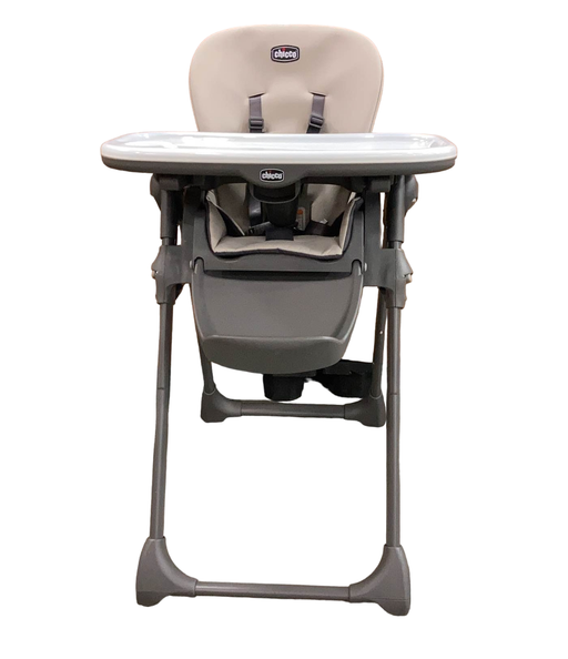 used Chicco Polly Highchair, Taupe