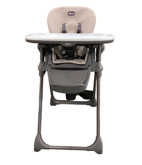 used Chicco Polly Highchair, Taupe