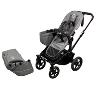 Shop Bugaboo Donkey 5 Mono Stroller, Black, Grey Melange, 2024, without Canopy at GoodBuy Gear