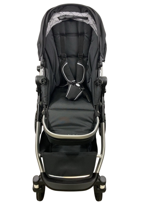 Shop Mockingbird Single to Double 2.0 Stroller, 2024, Black, Silver With Penny Leather, Windowpane at GoodBuy Gear