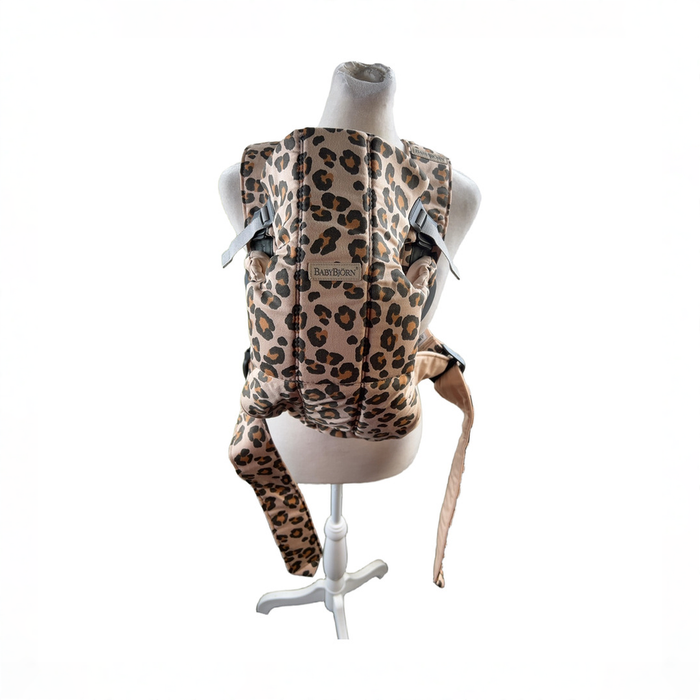 Shop BabyBjorn Baby Carrier Mini, Beige/Leopard Cotton at GoodBuy Gear