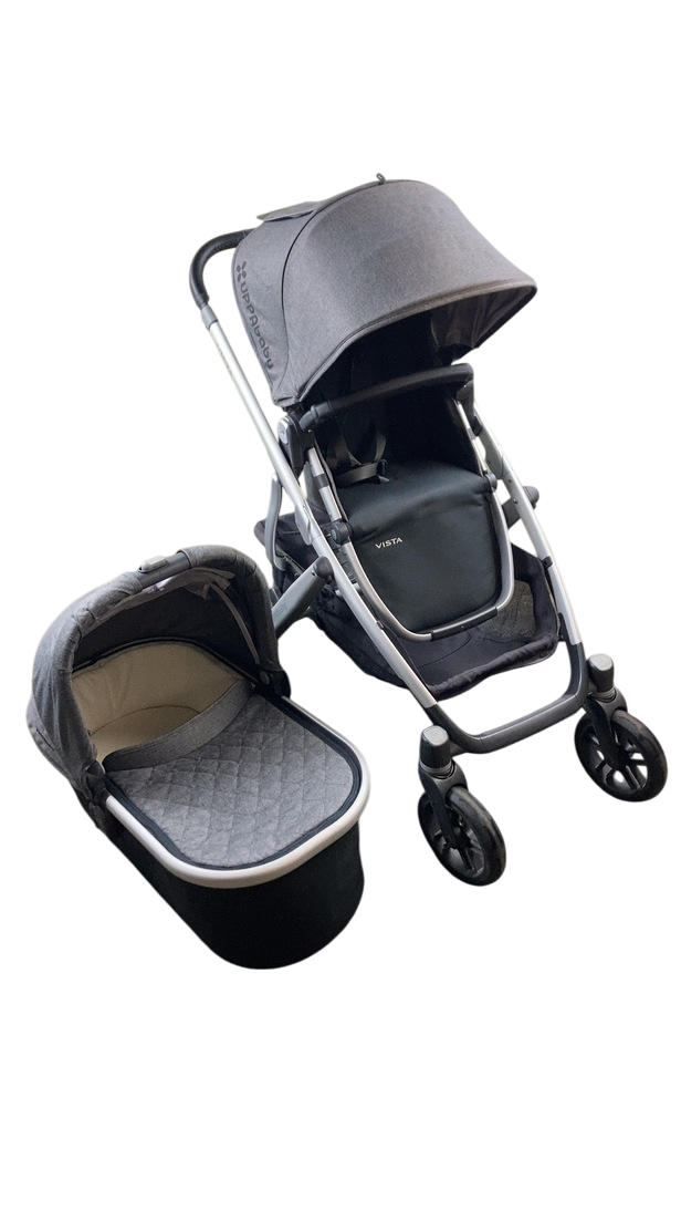 uppababy 2018 vista stroller UPPAbaby VISTA Stroller, 2018, Jordan (Grey Melange)